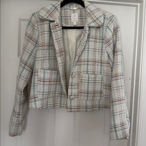 LC Lauren Conrad Multicolor Tweed Jacket